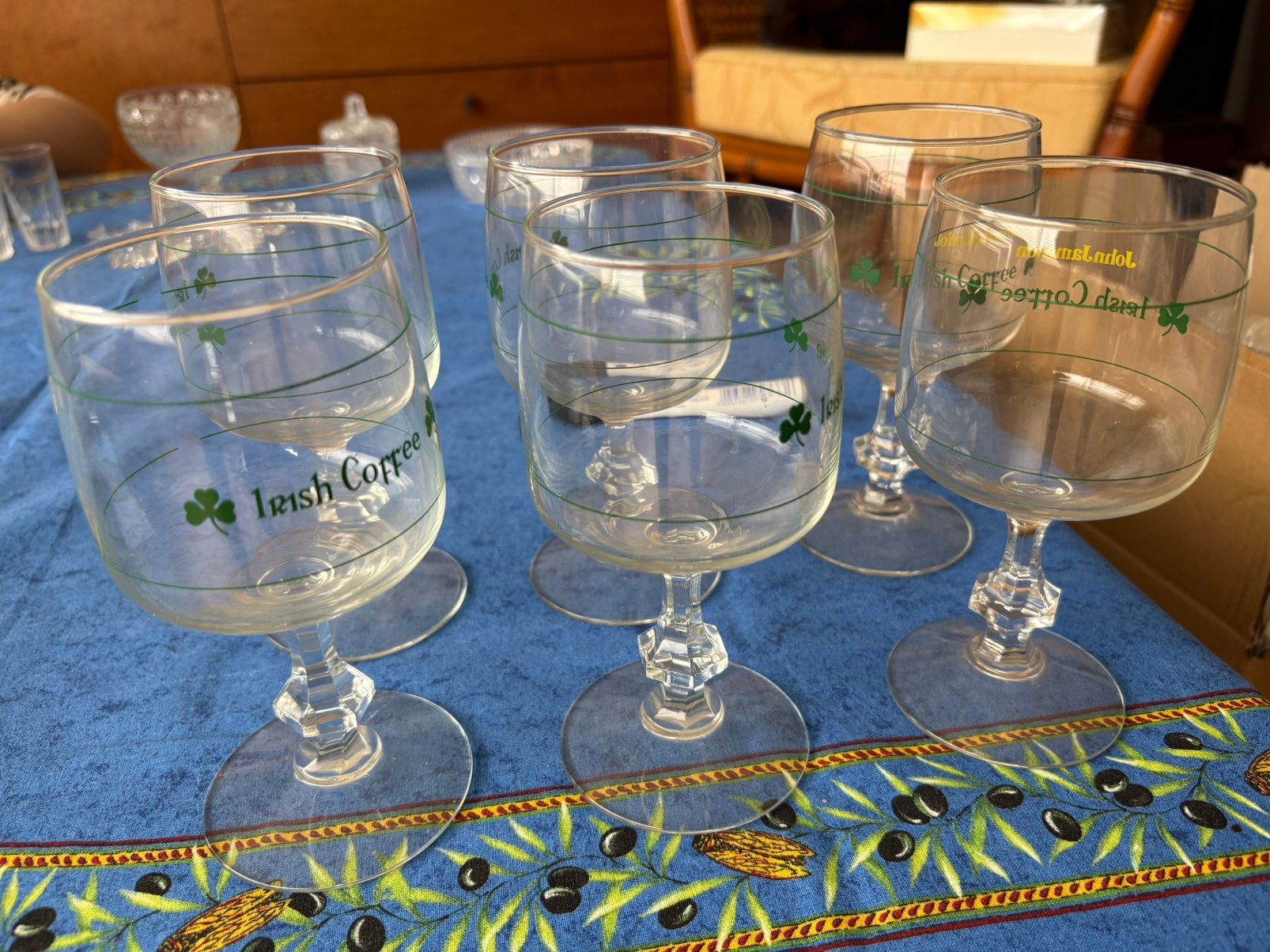 Set van 6 Irish coffee glazen te koop, Ophalen