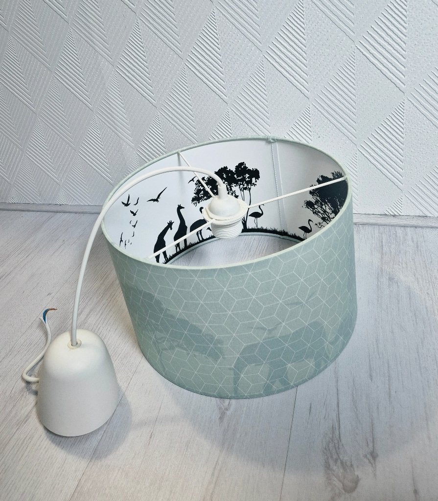 Safari hanglamp baby- of kinderkamer, Kinderen en Baby's, Kinderkamer | Inrichting en Decoratie, Ophalen, Zo goed als nieuw, Lamp