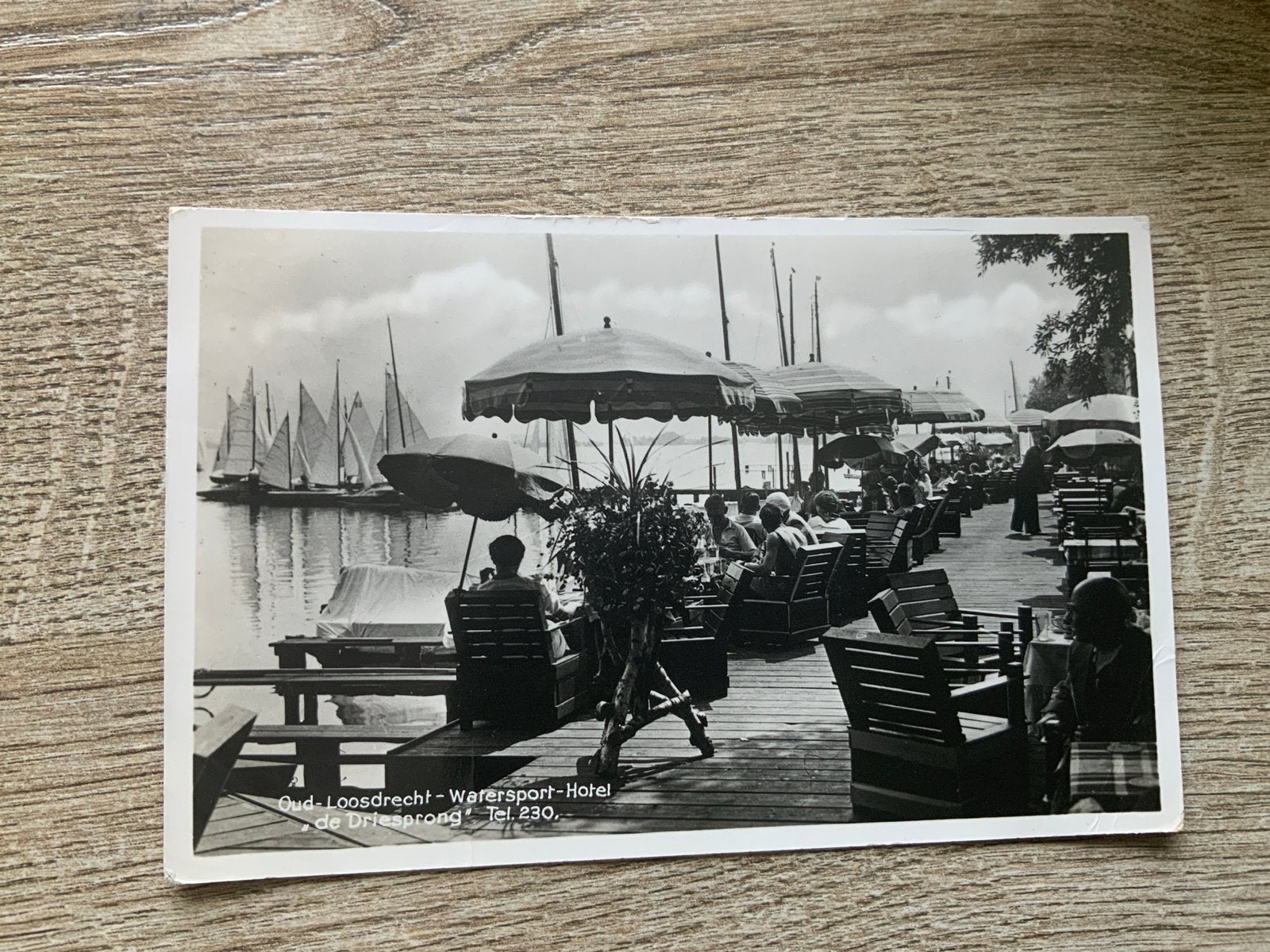 Oud-Loosdrecht Watersport Hotel De Driesprong, Ophalen of Verzenden, 1920 tot 1940, Gelopen, Utrecht