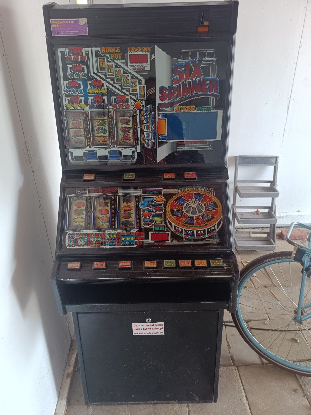 sixspinner gokkast/fruitautomaat, Euro, Ophalen, Gebruikt