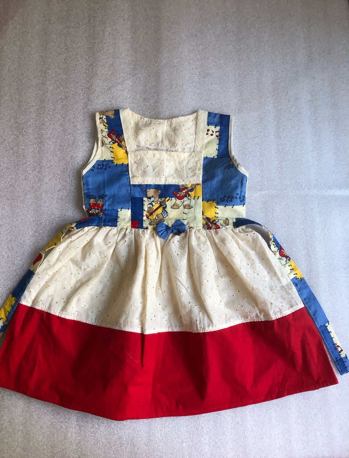 Maat 98 - katoenen & polyester jurk - 4 € per stuk, Ophalen of Verzenden, Zo goed als nieuw, Meisje, Jurk of Rok