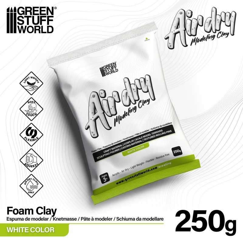 Air Dry Foam Clay 250gr. - White 5394 Sculpting Clay, Verzenden, Spanje, GSWS, Nieuw