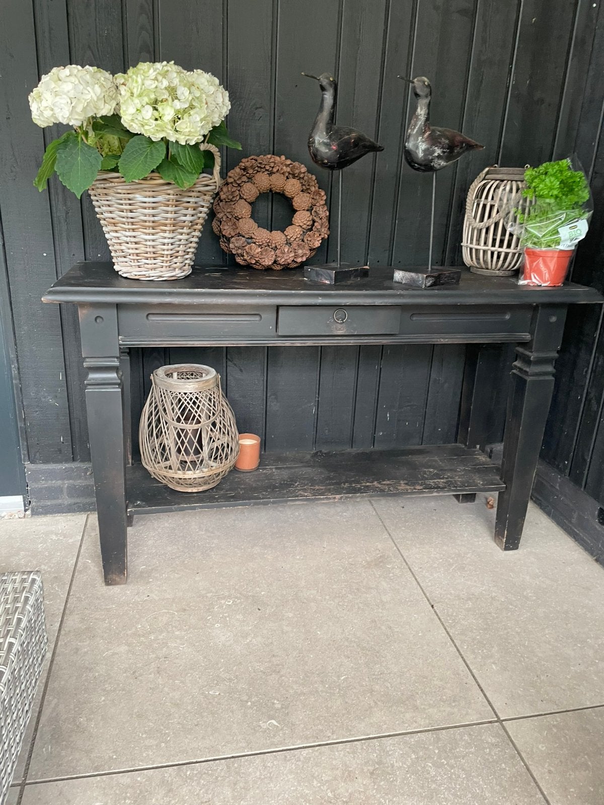 Side table, Ophalen, Gebruikt, 100 tot 150 cm, Teakhout