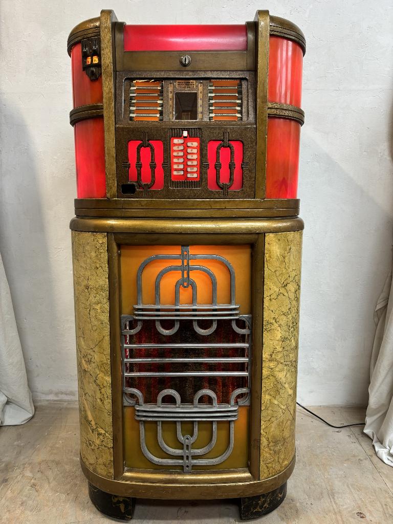 Rock - Ola jukebox, Verzamelen, Automaten | Jukeboxen, Ophalen, Gebruikt, Voor 1950, Rock Ola
