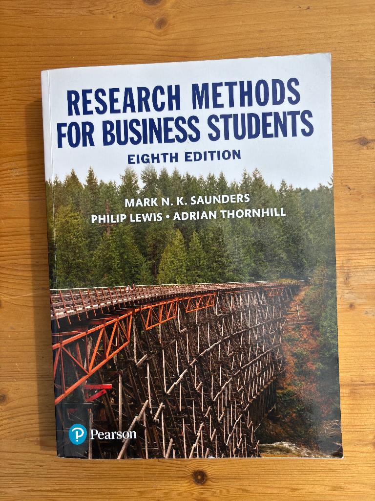 Research methods for business students, Ophalen of Verzenden, Beta, Zo goed als nieuw, WO