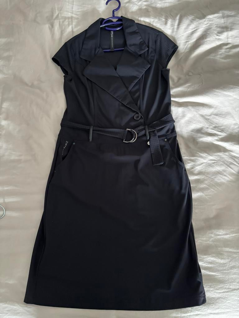 Jurk zipp 73, Kleding | Dames, Verzenden, Zwart, Zo goed als nieuw, Maat 36 (S)
