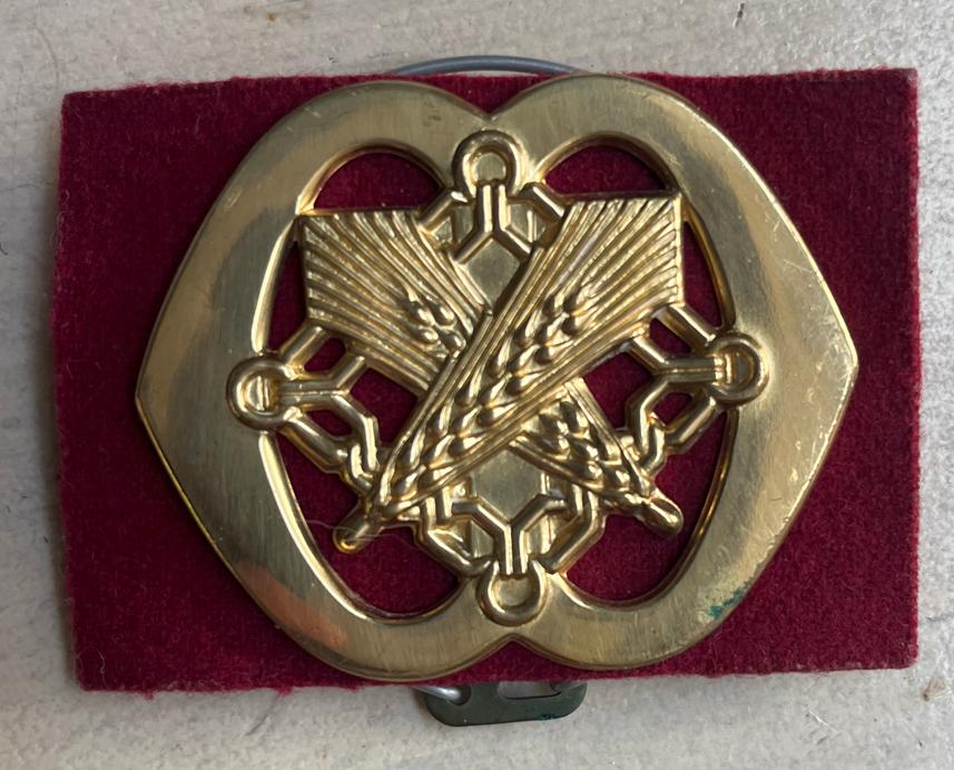 Baretembleem Regiment Intendancetroepen Koninklijke Landmach, Ophalen of Verzenden, Landmacht, Nederland, Embleem of Badge