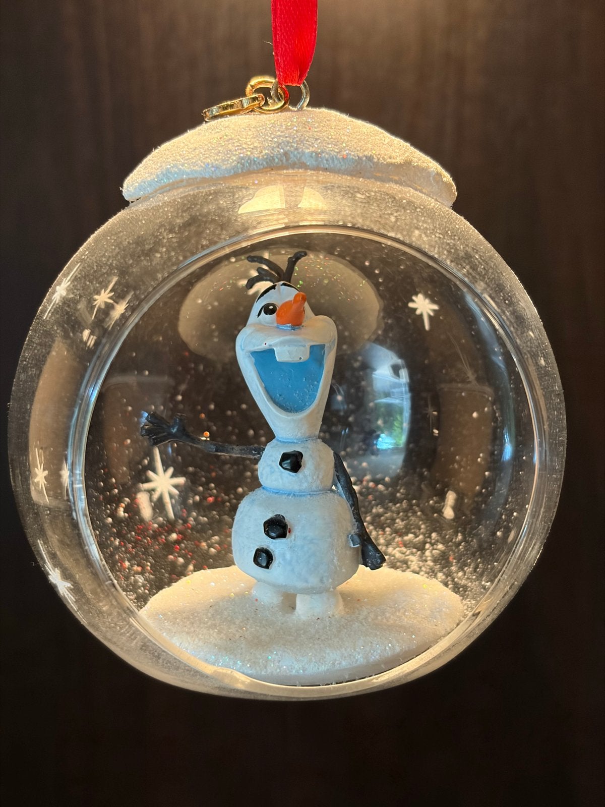 Disney Frozen Olaf Kerst Ornament Sneeuwbol, Verzamelen, Ophalen of Verzenden, Overige figuren, Zo goed als nieuw, Beeldje of Figuurtje