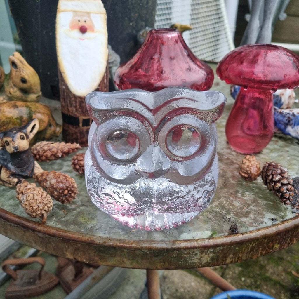 Zweedse glas uil, Ophalen of Verzenden