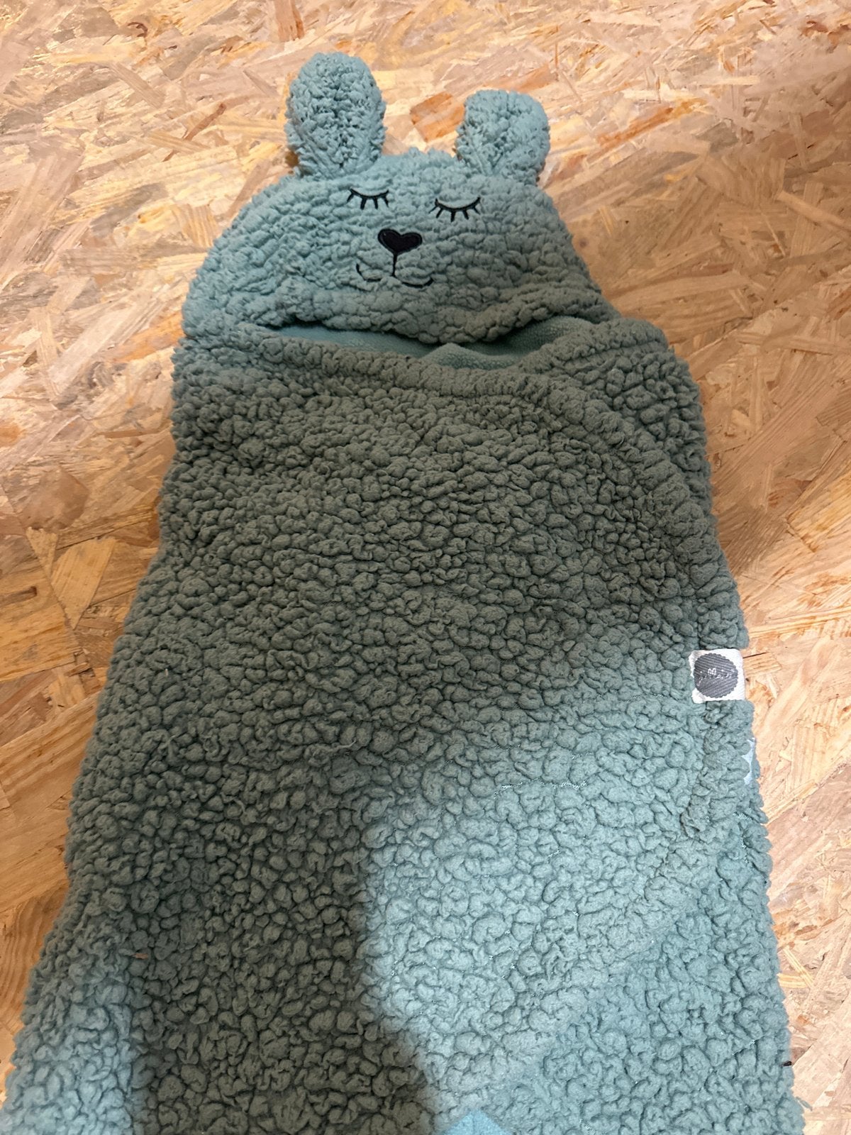 Jollein wikkeldeken met oortjes - mintgroen, Groen, Gebruikt, Jollein, Ophalen of Verzenden