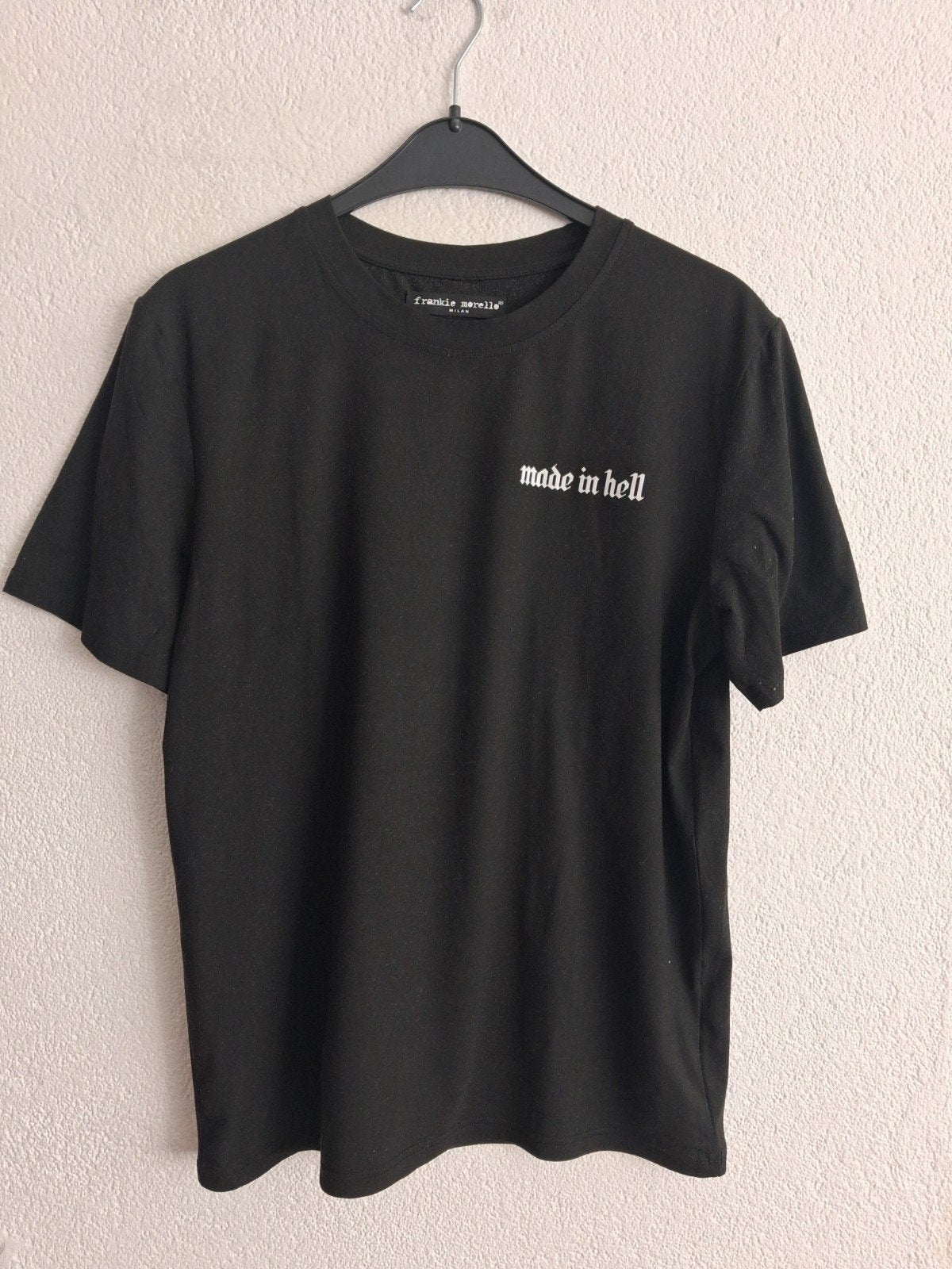 Frankie Morello "Made in Hell" T-shirt Maat L, Frankie Morello, Maat 48/50 (M), Zwart, Ophalen of Verzenden