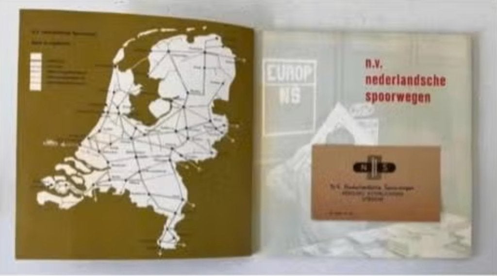 Brochure N.V Nederlandse spoorwegen 1963, Ophalen of Verzenden, Gebruikt, Trein, Boek of Tijdschrift