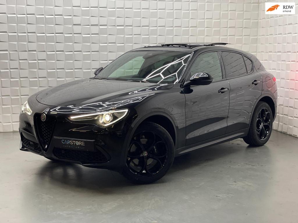 Alfa Romeo Stelvio 2.0 T AWD First Edition 280 PK Storing AC, Automaat, Zwart, 4 cilinders, Bedrijf