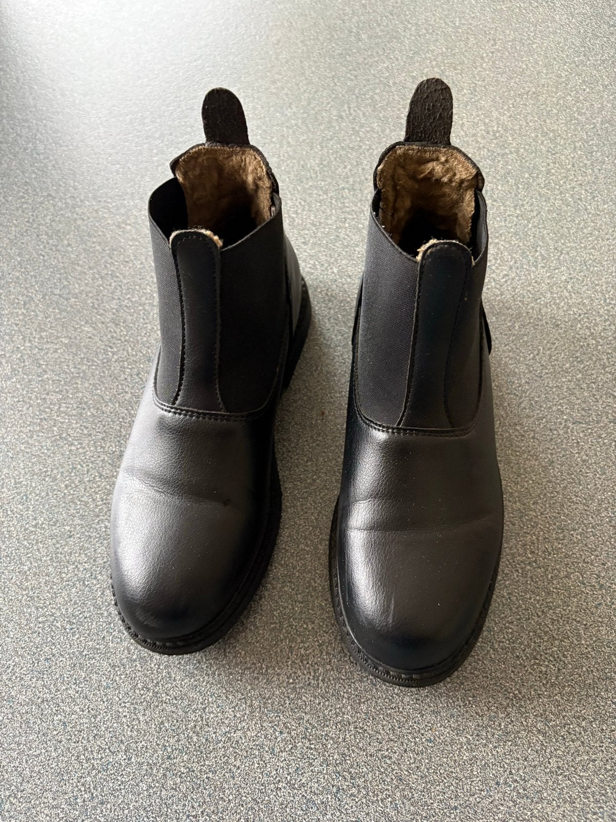 Zgan Zwarte leren gevoerde joppers maat 35, Dieren en Toebehoren, Paardrijkleding, Ophalen, Kinderen, Dressuur, Zo goed als nieuw