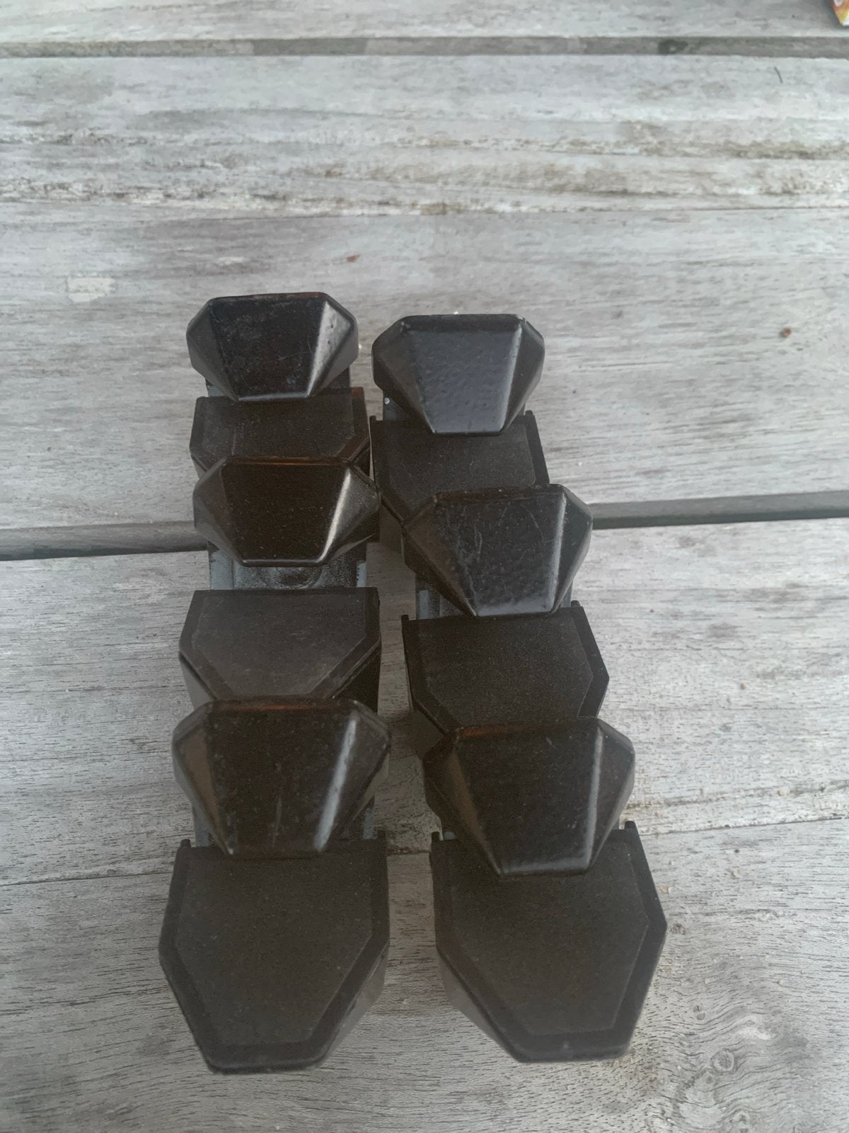 Zwarte plankdragers, set van 6 stuks, Ophalen, Gebruikt