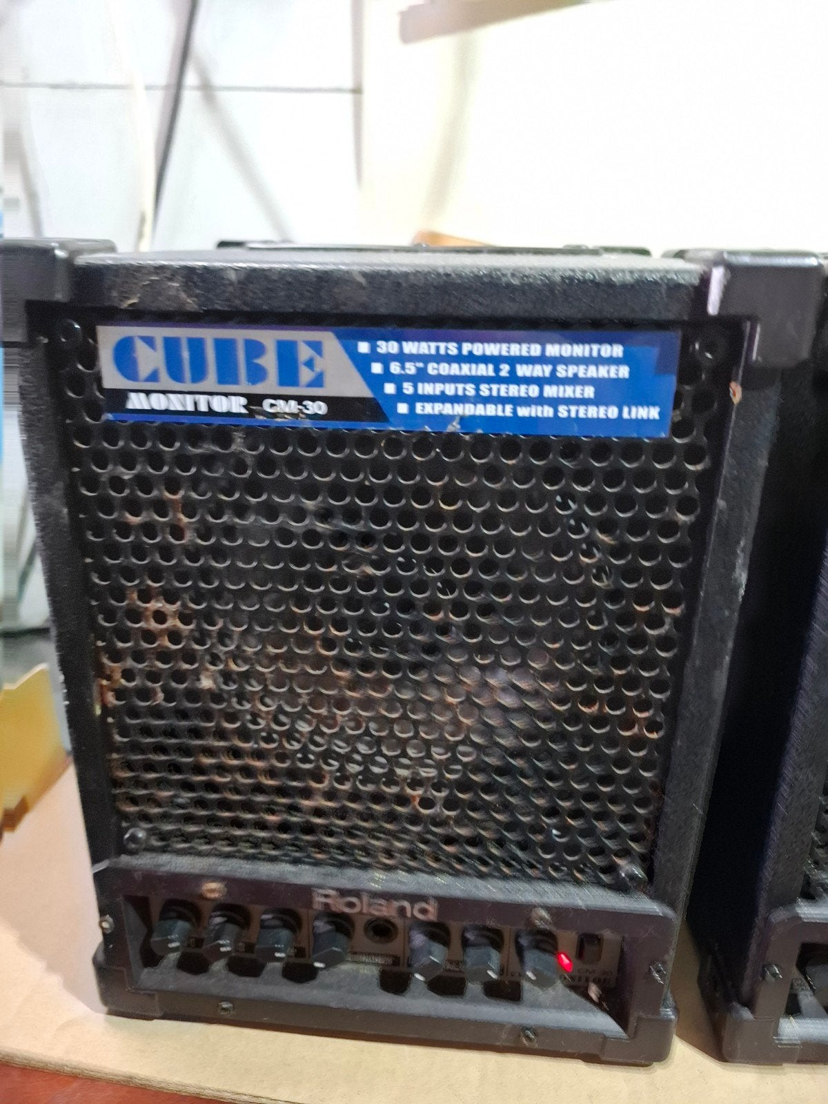 Roland CM-30 CUBE MONITOR - Compacte en veelzijdige monitor, Gebruikt, Roland, Minder dan 500 watt, Info@roland.com