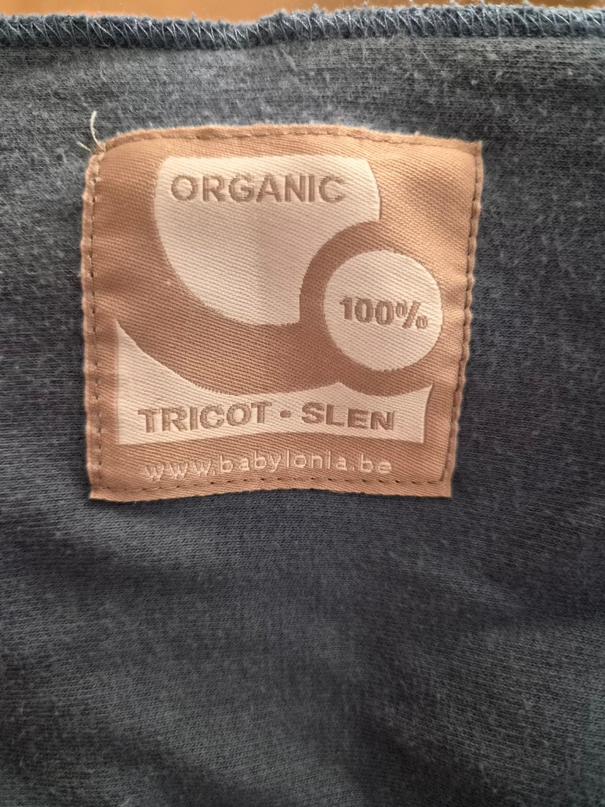 Babylonia Tricot-Slen Organic Draagdoek blauwgrijs, Kinderen en Baby's, Babydragers en Draagdoeken, Ophalen, Gebruikt, Draagdoek