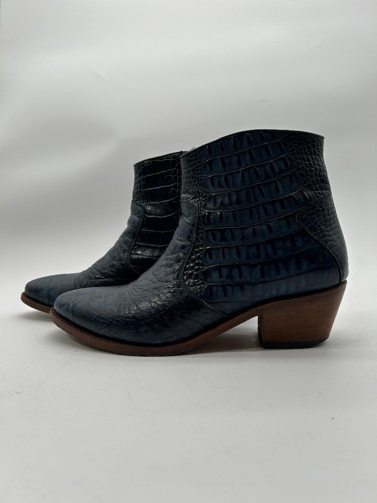 Perlita Peaches, maat 41 prachtige blauwe cowboy laarsjes, Lage of Enkellaarzen, Perlita, Gedragen, Verzenden