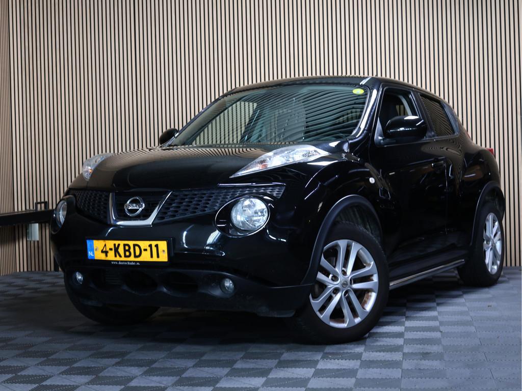 Nissan Juke 1.5 dCi CRUISE CLIMA BT "13 (bj 2013), Auto's, Nissan, Euro 5, 4 cilinders, Leder en Stof, Zwart