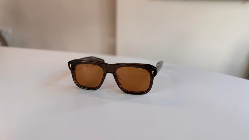JJM yves limited edition zonnebril met bruine glazen, Overige merken, Zonnebril, Bruin, Ophalen of Verzenden