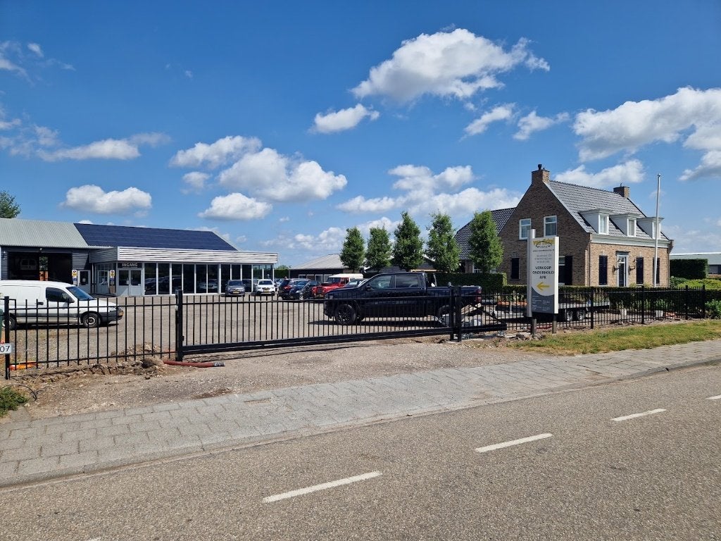 Spijlen schuifpoort 7x1,2 incl fundatie en motor, Ophalen, 100 tot 150 cm, Schuifpoort, Zo goed als nieuw