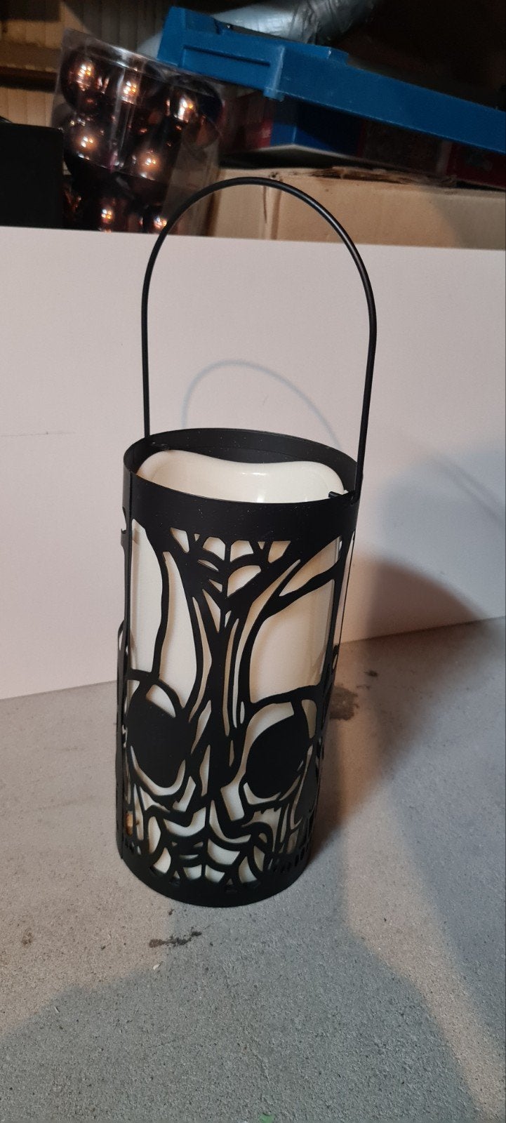 Halloween Windlicht met Licht, Zwart, Overige stijlen, Nieuw, Ophalen of Verzenden