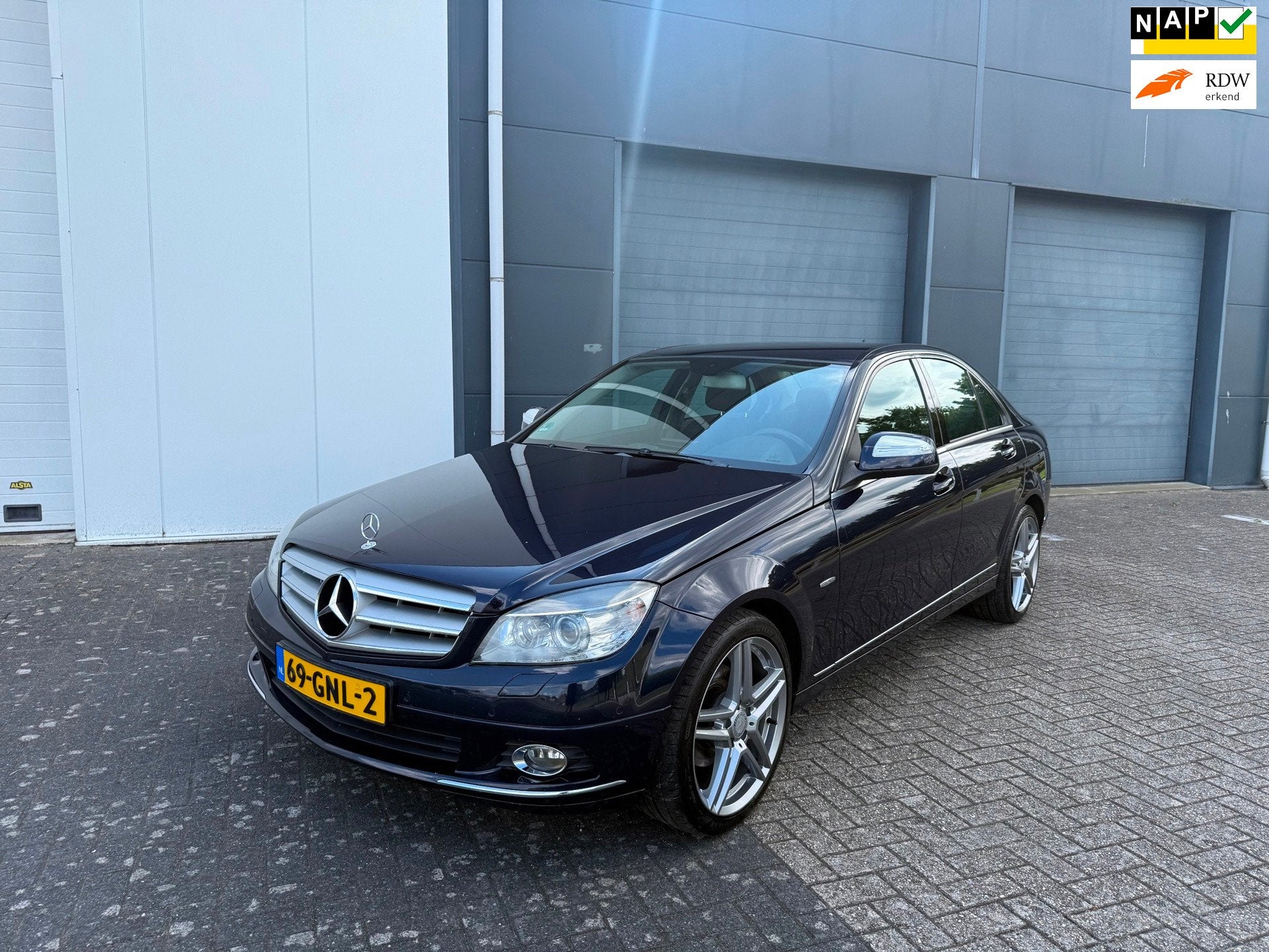 Mercedes-Benz C-klasse 280 Elegance 4-Matic 2008, Auto's, Mercedes-Benz, Automaat, Stof, Zwart, 1535 kg