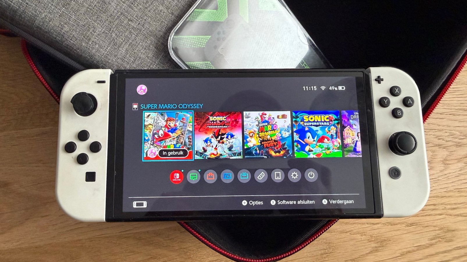 Nintendo Switch Oled, Ophalen of Verzenden, Zo goed als nieuw, Met 1 controller, Switch OLED