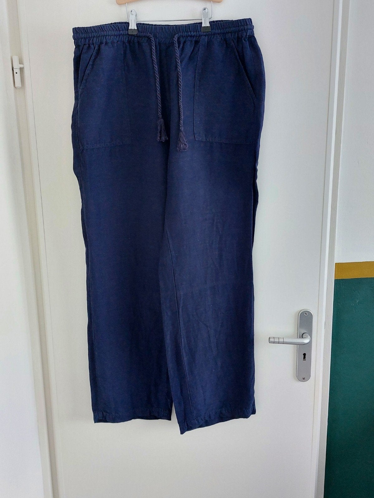 Broek, Blauw, Maat 42/44 (L), Ophalen of Verzenden, Zo goed als nieuw