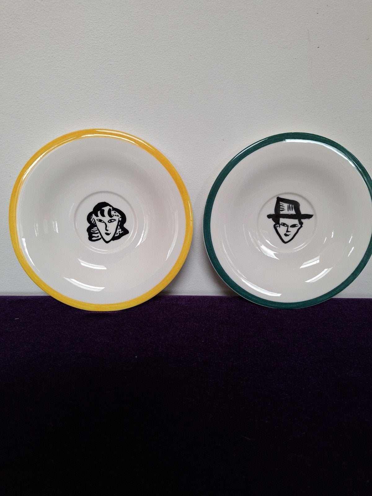 Ulrica Hydman Vallien-set 2 borden-People, Ophalen of Verzenden