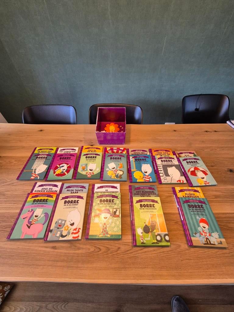 Borre Leesclub Boeken - groep 0 (24 stuks) en bewaarcassette, Fictie algemeen, Ophalen of Verzenden, Zo goed als nieuw, Jeroen Aalbers
