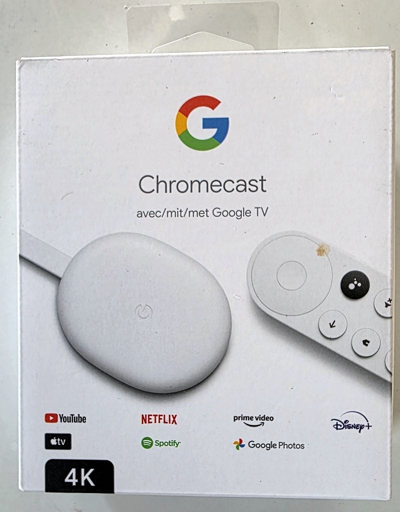 Google Chromecast met Google TV (4K) - Zo goed als nieuw, Ophalen, Zo goed als nieuw, HDMI, Zonder harde schijf