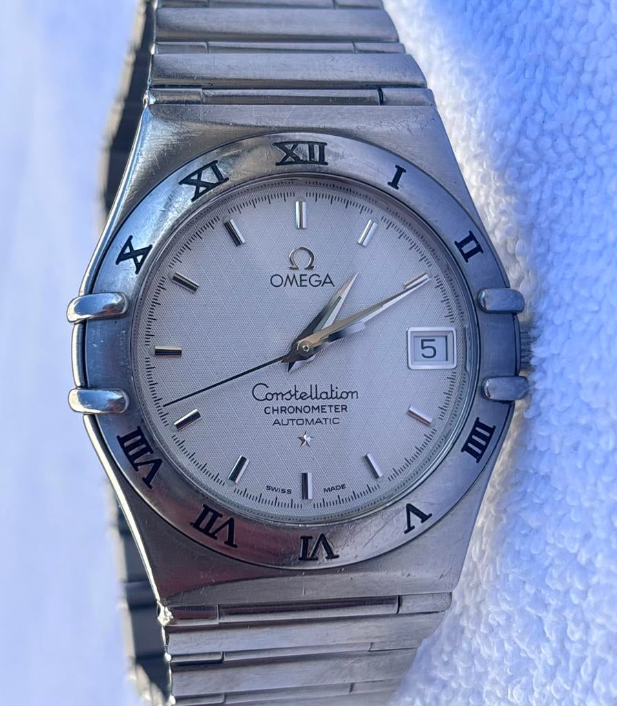 Omega Constellation automatic, Staal, Gebruikt, Staal, Polshorloge