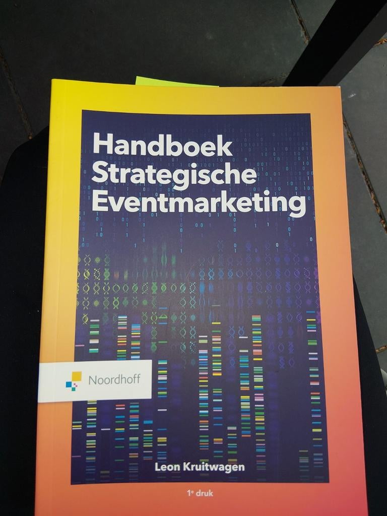 Handboek Strategische Eventmarketing, Boeken, Ophalen of Verzenden, Nieuw, Economie en Marketing, Leon