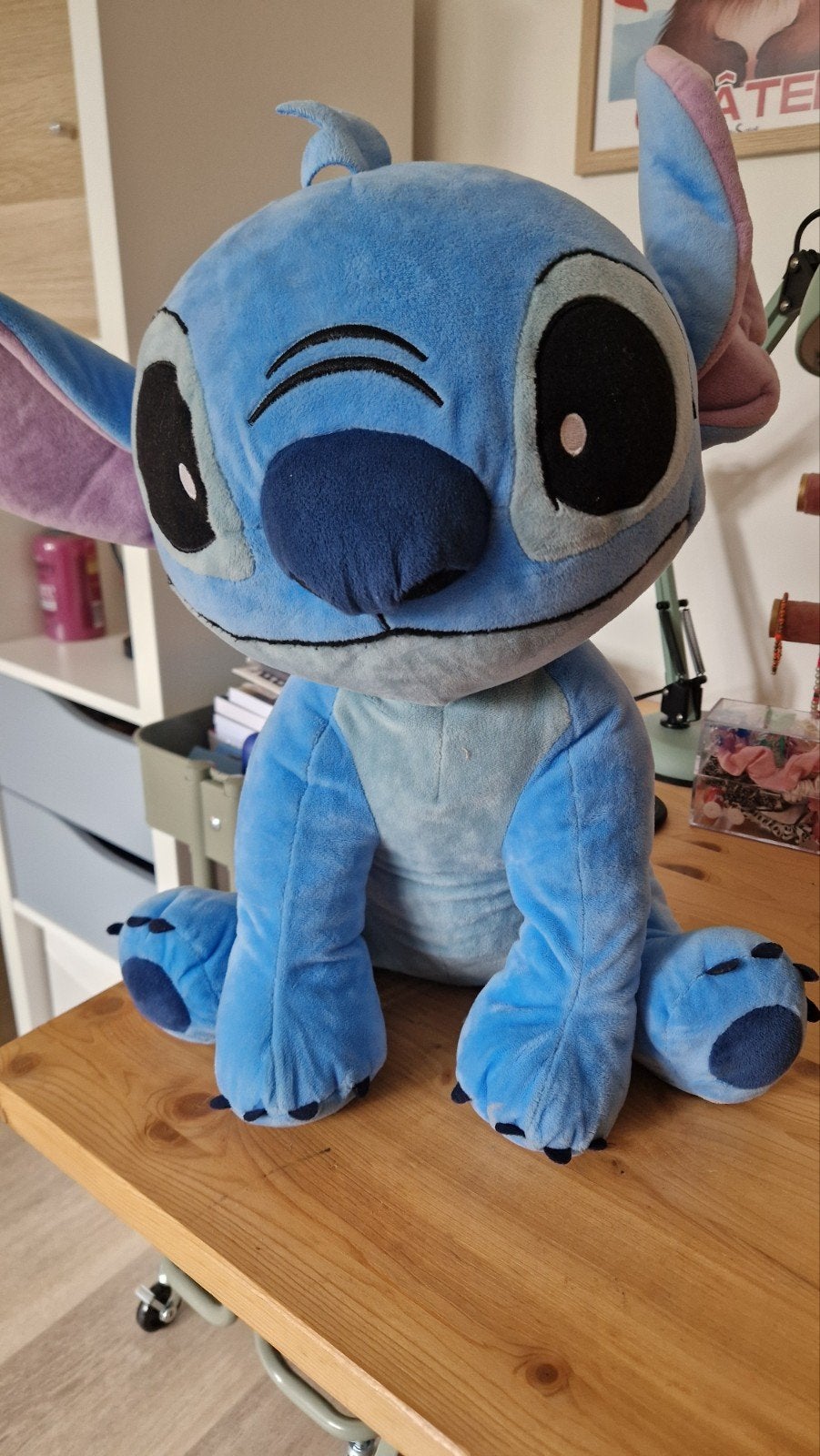Stich knuffel 50 cm, Disney, Disney, Overige typen, Blauw