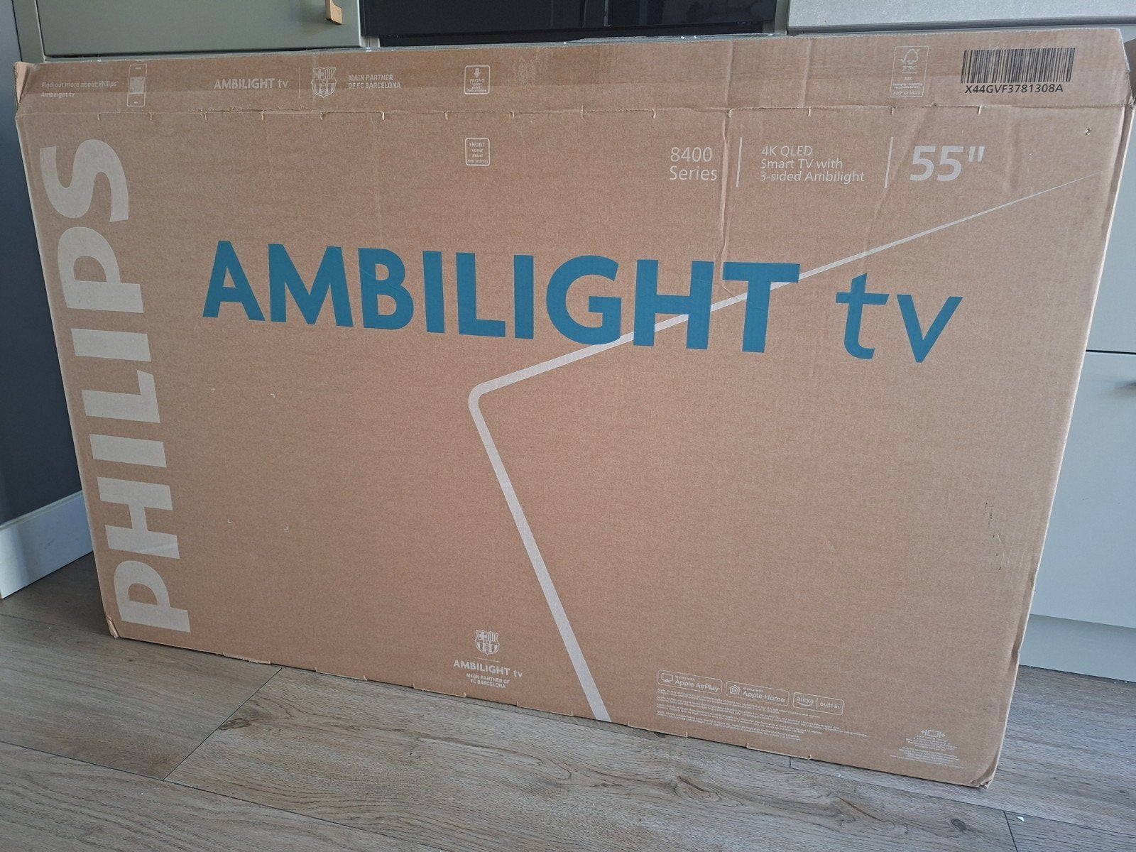 Philips Ambilight 55 inch 4K QLED Smart TV - Nieuw doos ope, Audio, Tv en Foto, Televisies, Ophalen, Philips, QLED, Nieuw