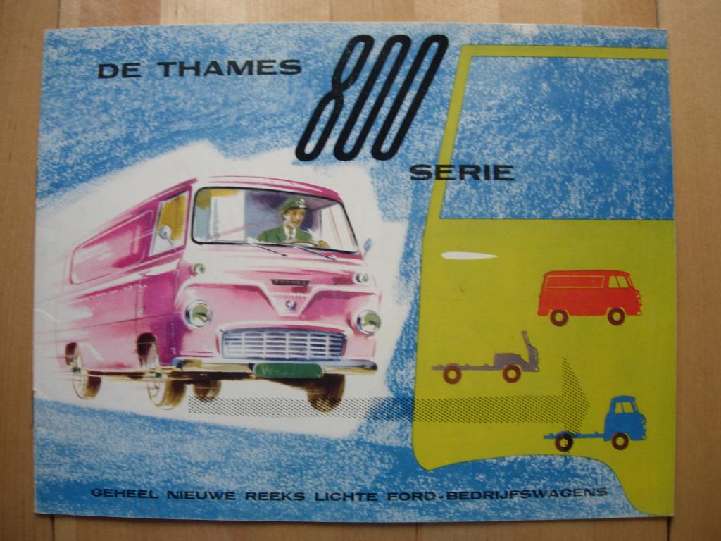 Ford Thames 800 1958 Brochure, Ford, Ophalen of Verzenden, Zo goed als nieuw, Ford