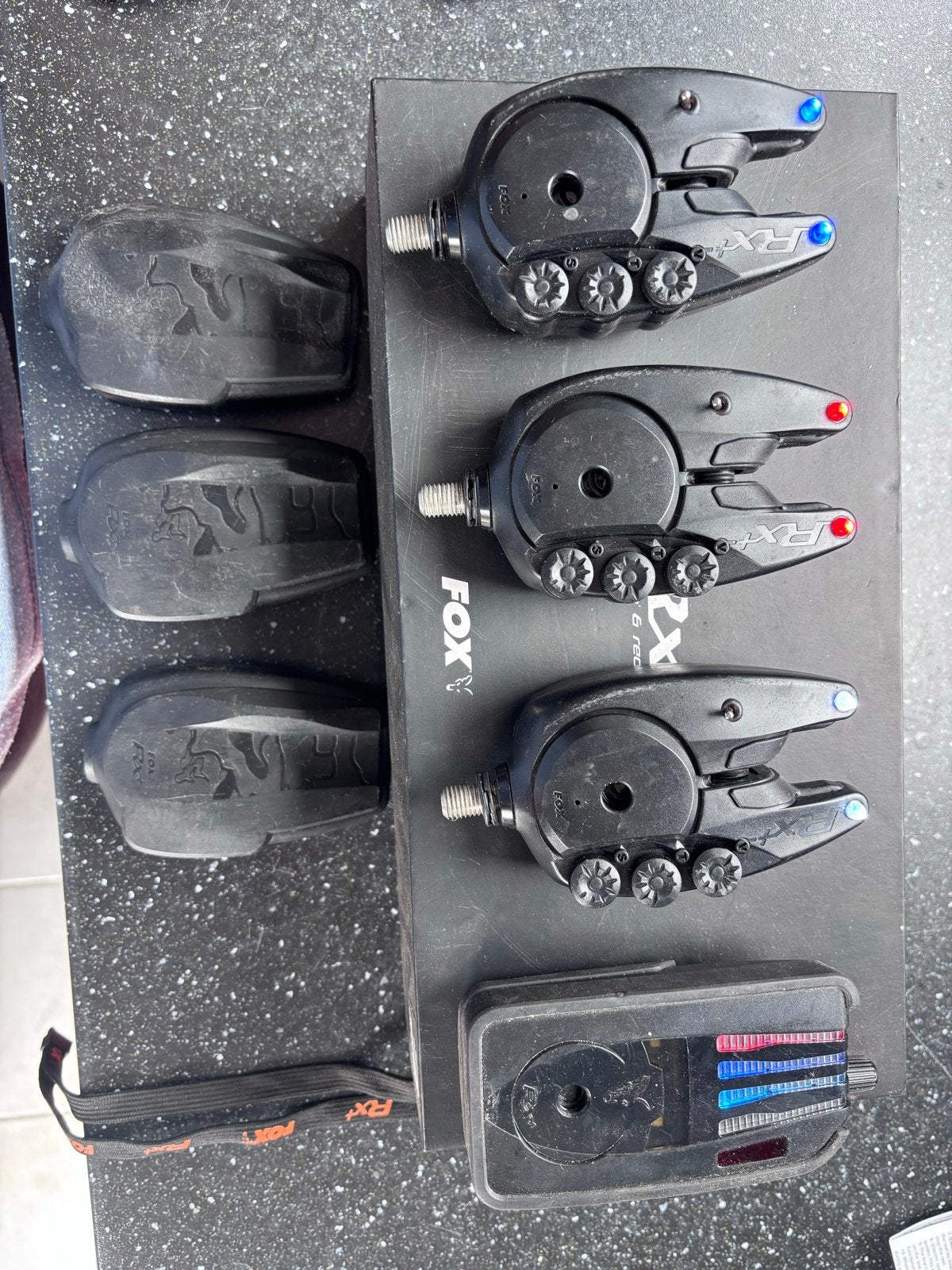 Fox RX+ Micron & Receiver 3 Rod Set - Beetmelderset, Watersport en Boten, Ophalen of Verzenden, Gebruikt, Overige typen