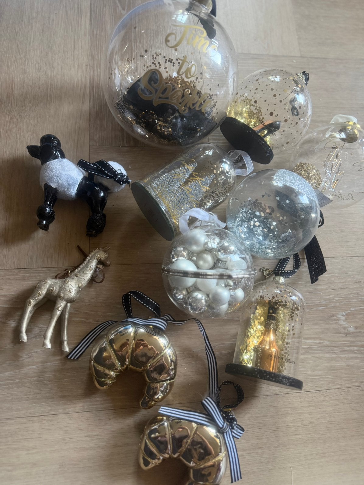 Kerstballen riviera maison, Diversen, Kerst, Ophalen of Verzenden, Zo goed als nieuw