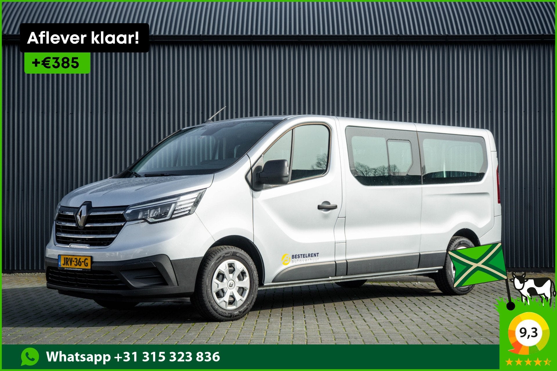 Renault Trafic *L2H1 | 150 PK | LED | 9-Zits | Cruise | Navi, Voorwielaandrijving, Multifunctioneel stuurwiel, Stof, Gebruikt