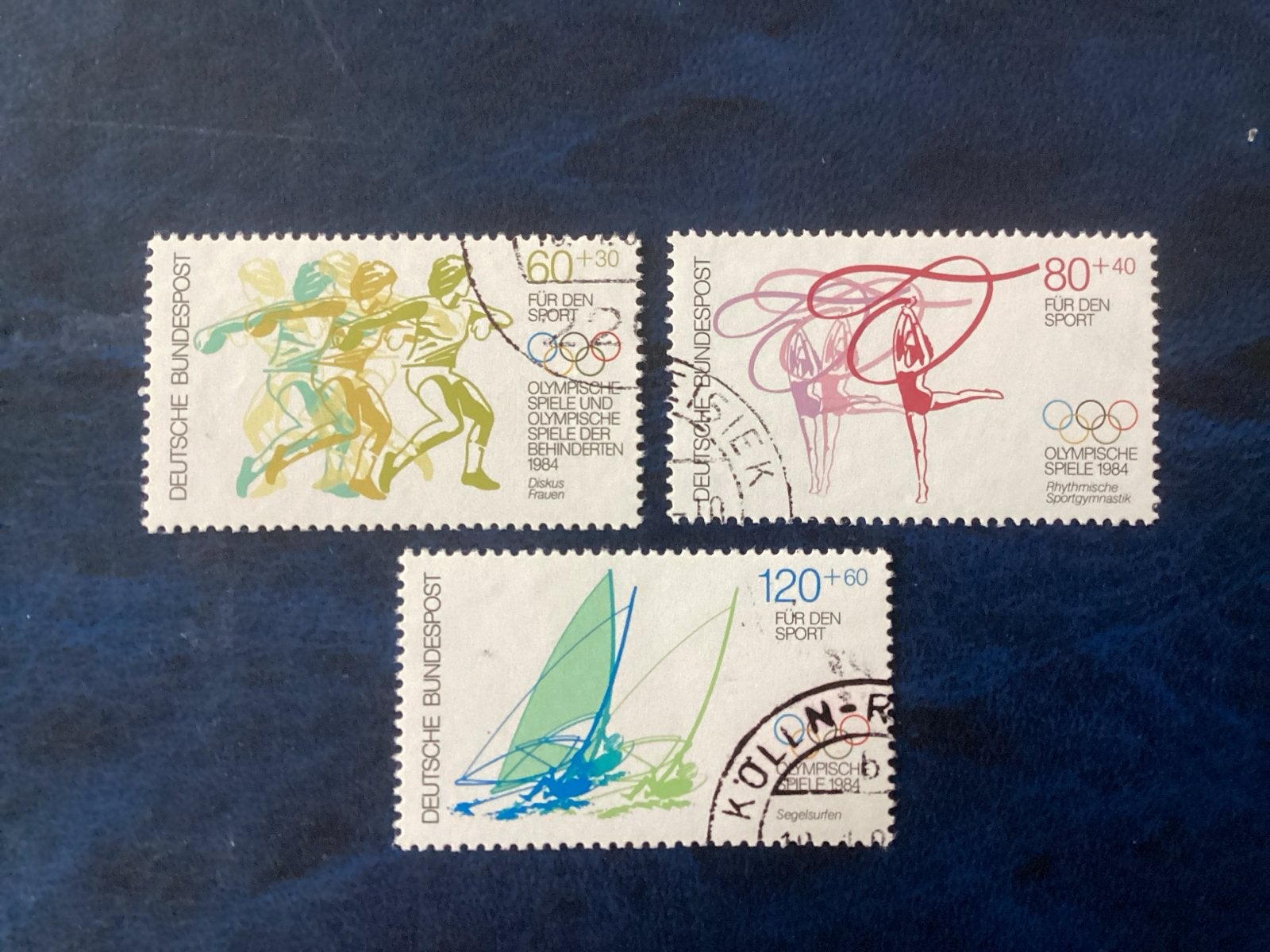 Duitse postzegels Olympische Spelen 1984, Ophalen of Verzenden, BRD, Gestempeld