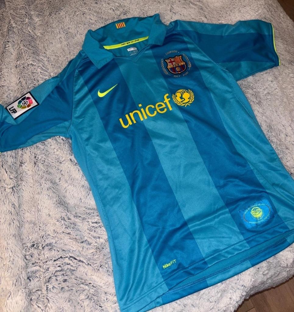 FC Barcelona Uitshirt 2007/2008 - Maat XL (Kinder), Maat XL, Ophalen of Verzenden, Zo goed als nieuw, Shirt