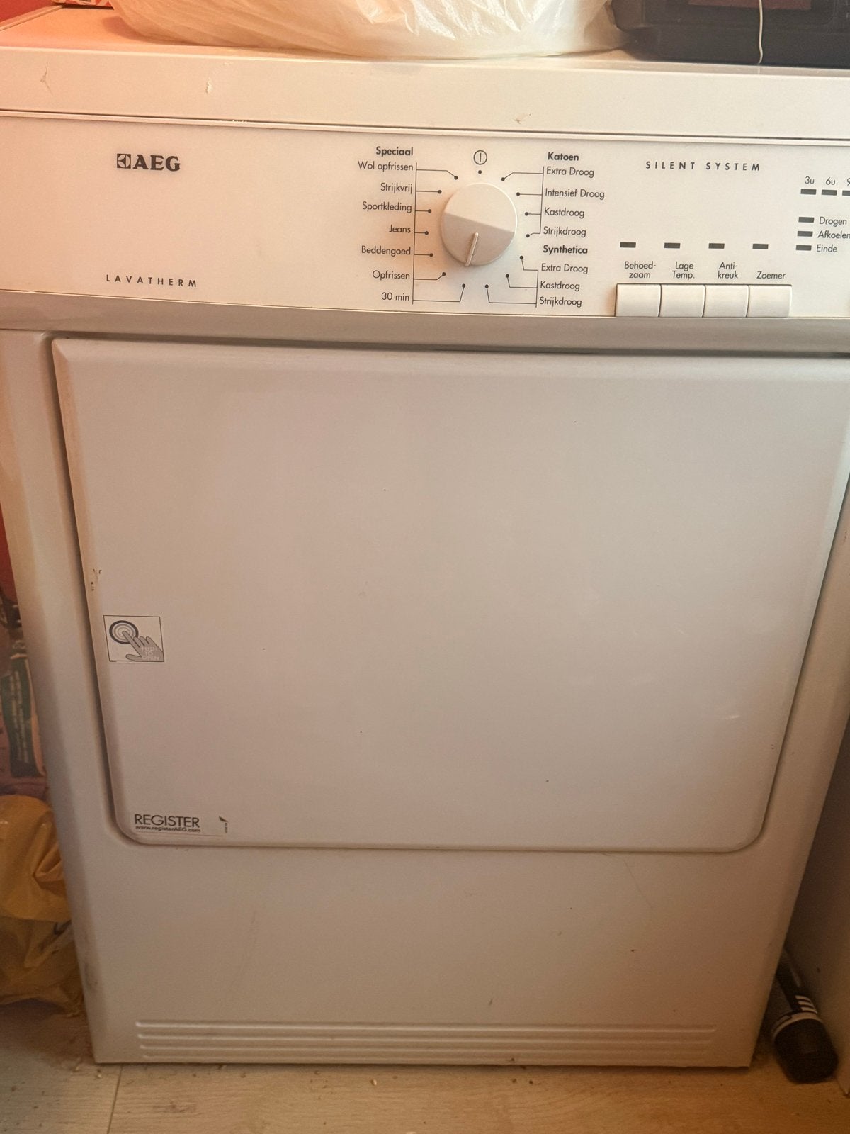 AEG Lavatherm Wasdroger - Goed werkend, 6 tot 8 kg, Gebruikt, Luchtafvoer, Ophalen of Verzenden