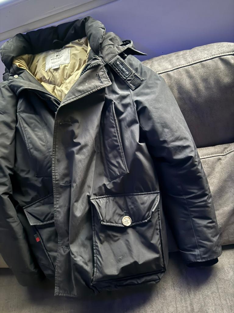 Woolrich winterjas, Kleding | Heren, Jassen | Winter, Ophalen of Verzenden, Zo goed als nieuw, Zwart