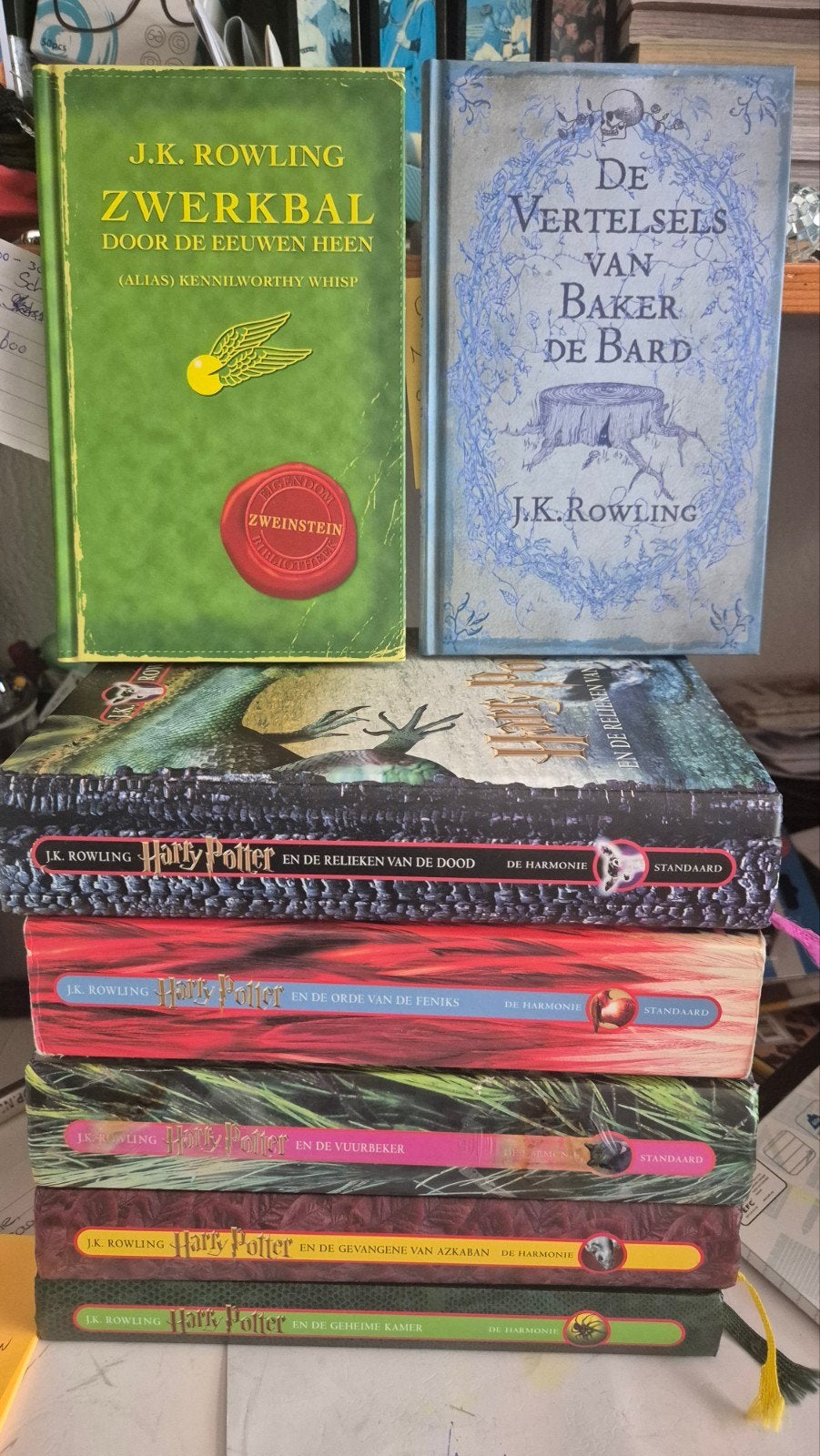Harry Potter dl2,3,4,5 en 7 + Zwerkbal en Baker d Bard HC's, Ophalen of Verzenden