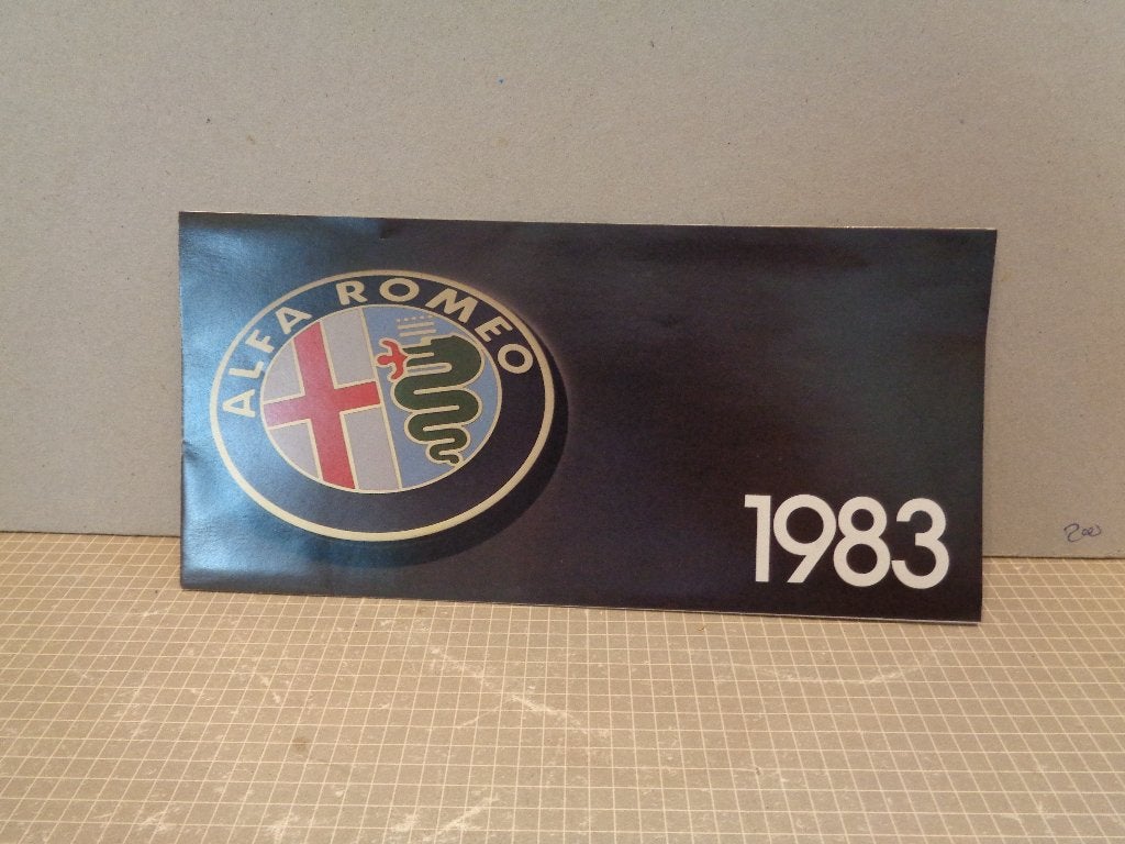 alfa folder 1983, Ophalen of Verzenden, Zo goed als nieuw, Alfa Romeo