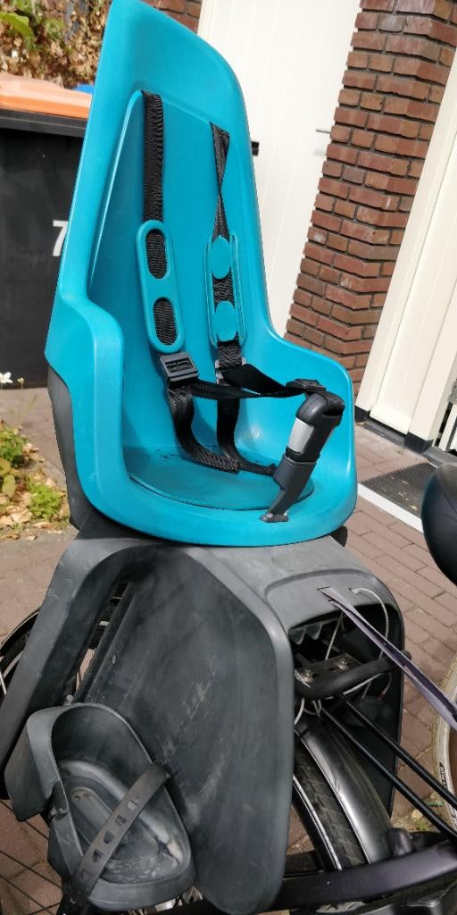 Bobike achterzitje blauw, Fietsen en Brommers, Fietsaccessoires | Fietsstoeltjes, Ophalen, Achterzitje, 9 t/m 18 kg, Bobike