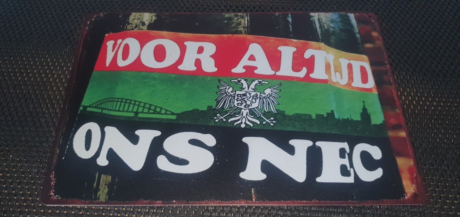 NEC Nijmegen metalen bord - Voor Altijd Ons NEC, Ophalen of Verzenden, Nieuw