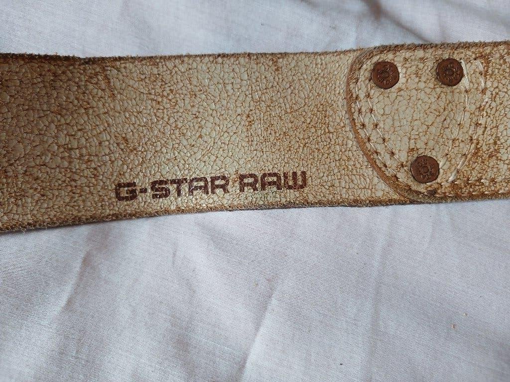 stoere witte heren riem van G Star Raw lengte 95 cm, G-Star Raw, 95 tot 105 cm, Ophalen of Verzenden, Zo goed als nieuw