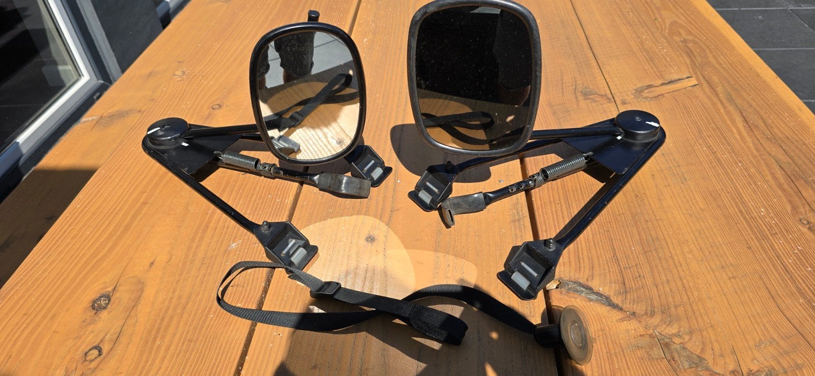 Set van 2 Volvo caravan spiegels voor montage op spatbord, Ophalen of Verzenden, Gebruikt